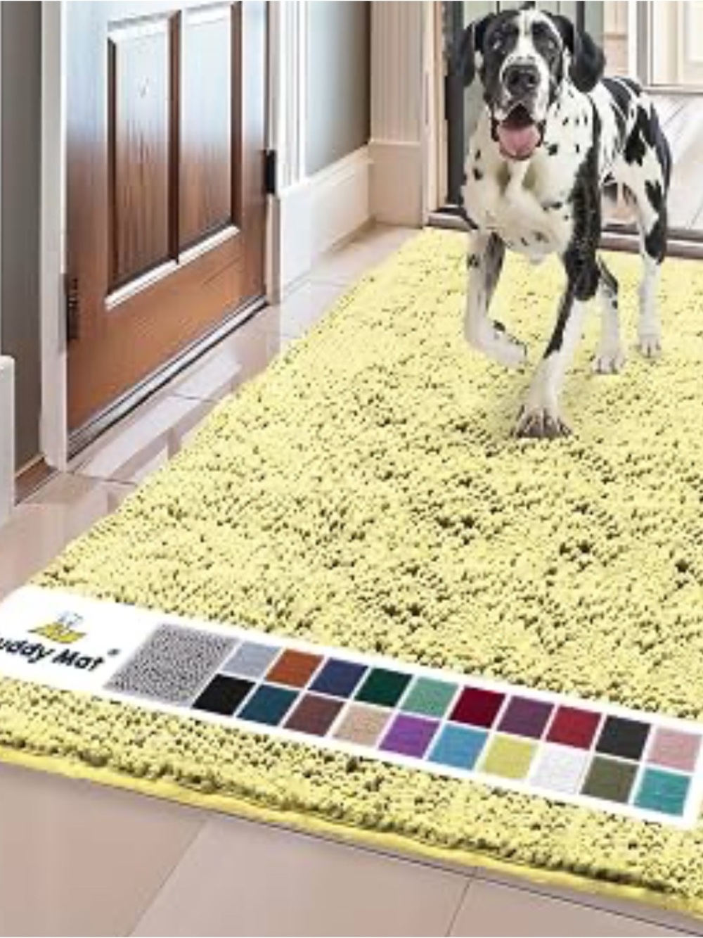 Muddy Mat® | Super Water Absorbent Door Mat 24x120” yellow new